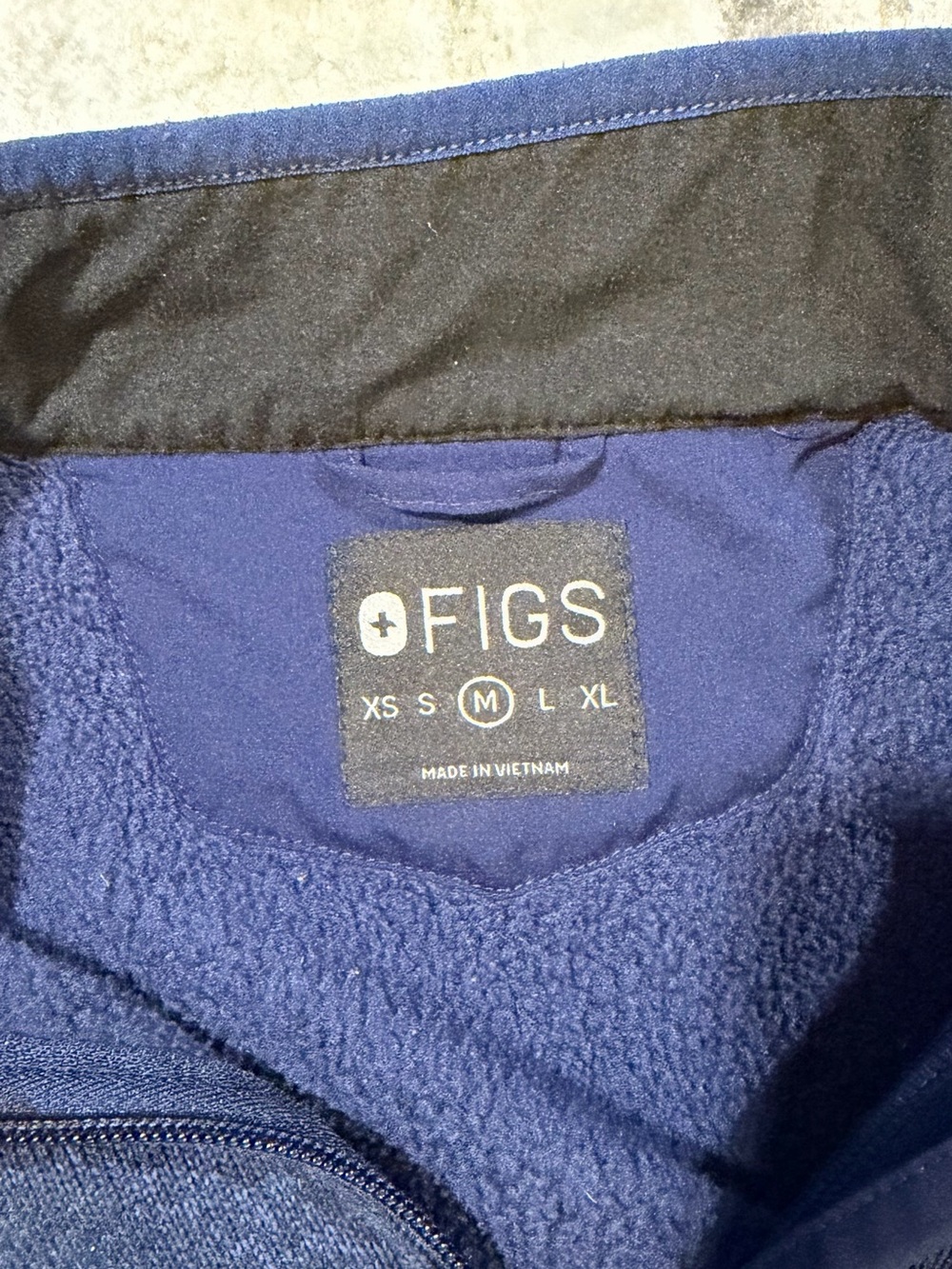 Figs - On-Shift Sweater Knit Jacket (Navy) - Picture 5 of 11